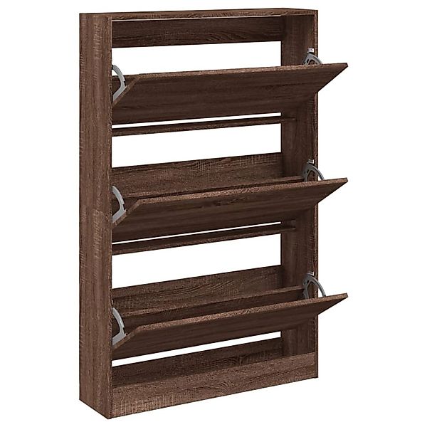 vidaXL Schuhschrank Braun Eichen-Optik 80x21x125,5 cm Holzwerkstoff 839930 günstig online kaufen
