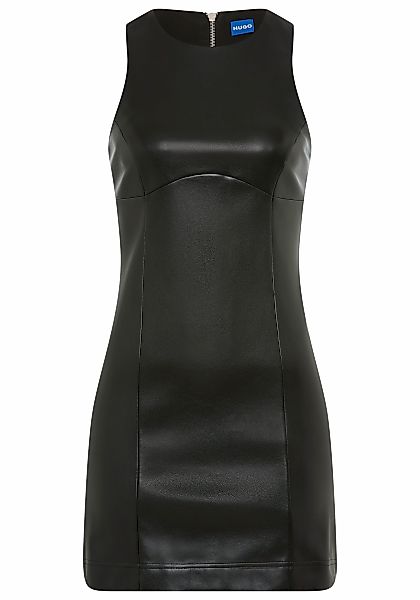 HUGO Blue Minikleid "Koeklus", tailliert, Lederoptik günstig online kaufen