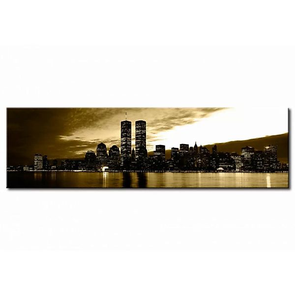 Leinwandbild Twin Towers in Sepia  XXL günstig online kaufen