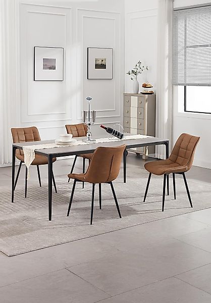 Woltu 4-Fußstuhl (6 St), Polsterstuhl mit günstig online kaufen