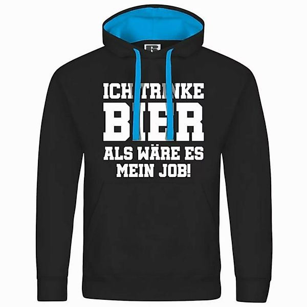 deinshirt Kapuzenpullover Herren Kapuzenpullover Ich trinke Bier als wäre e günstig online kaufen