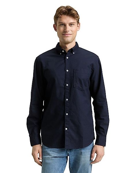 TOM TAILOR Langarmhemd Oxford mit Brusttasche günstig online kaufen