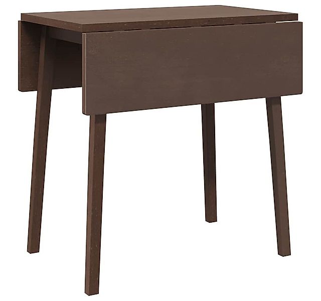 vidaXL Esstisch Esstisch Braun Massivholz Gummibaumholz (1-St) günstig online kaufen