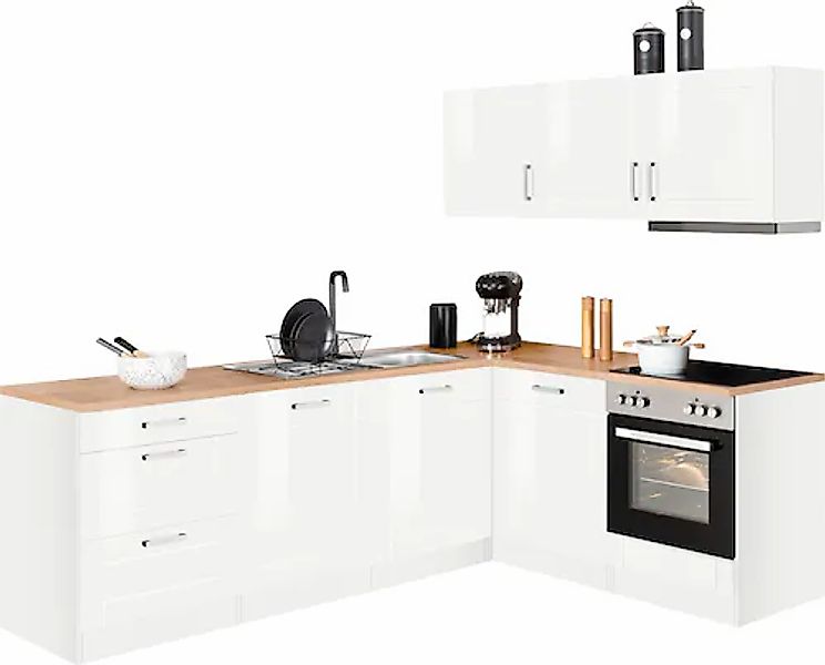 KOCHSTATION Winkelküche "KS-Tinnum", mit E-Geräten, Stellbreite 240/180 cm günstig online kaufen