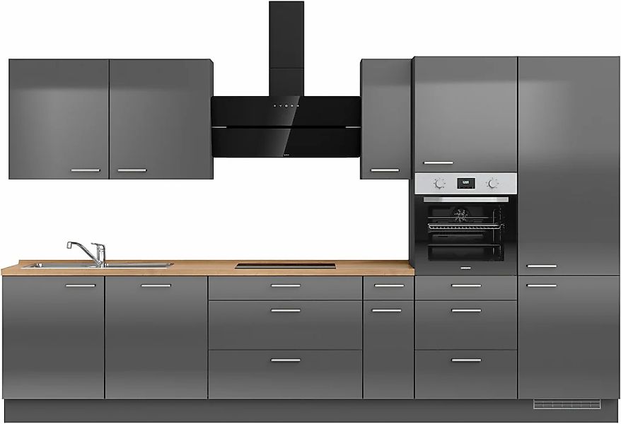 nobilia Küchenzeile ""Flash II" mit Hochglanz Fronten" vormontiert, Ausrich günstig online kaufen