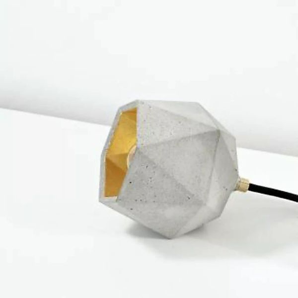 Design Tischlampe Gold Beton liegend H:12cm Modern günstig online kaufen