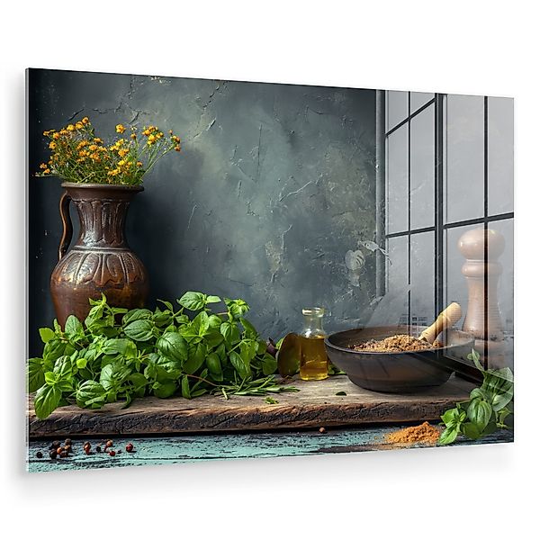 MuchoWow Acrylglasbild Stilleben - Kräuter - günstig online kaufen