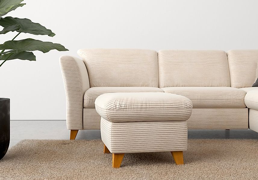Home affaire Polsterhocker "Trelleborg" mit Cord-Bezug, mit Staufach, inkl. günstig online kaufen
