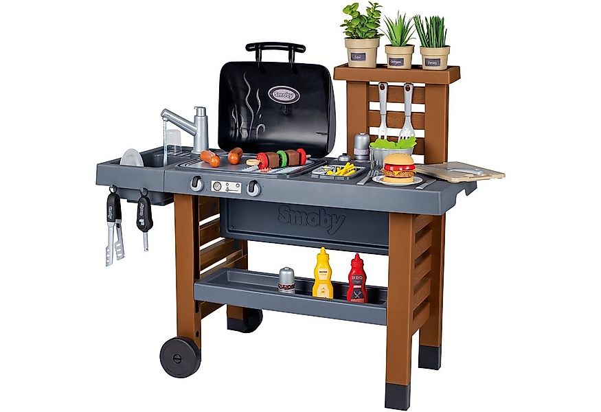 Smoby Spielküche Outdoor Gartenküche Kunststoff, mit Grill, Spülbecken und günstig online kaufen