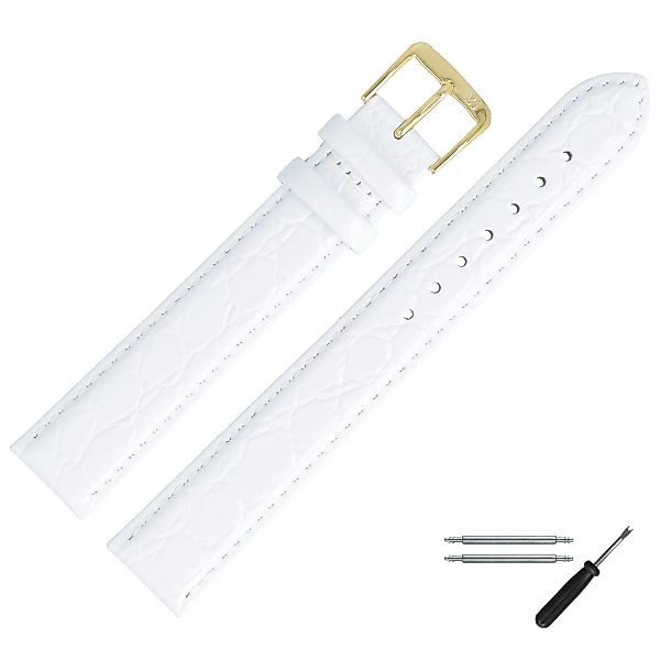 MARBURGER Uhrenarmband 24mm Leder Kroko Prägung günstig online kaufen