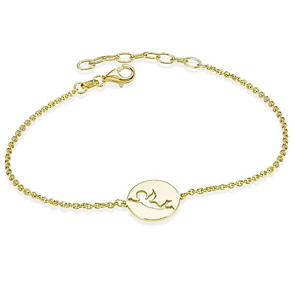 Materia Armkette Damen Gold Engel / günstig online kaufen