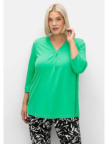 Sheego 3/4-Arm-Shirt Große Größen in leichter günstig online kaufen