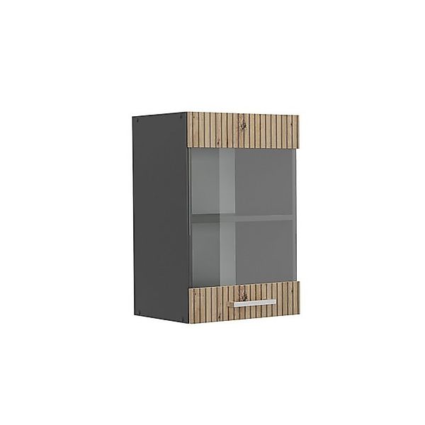 Vicco Küchenglasschrank R-Line Glashängeschrank Artisan-Eiche/Anthrazit 40 günstig online kaufen
