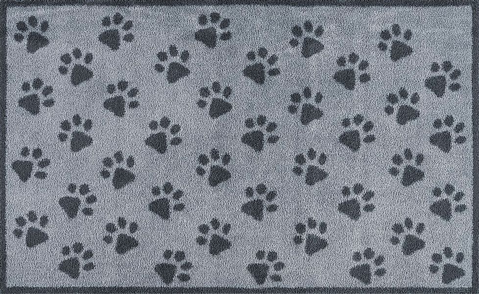 Turtle Mat Teppich "Paws Grey" rechteckig 9 mm Höhe günstig online kaufen