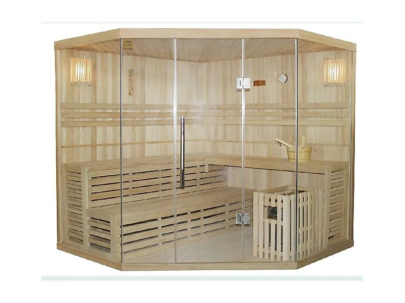 Finnische Sauna - 4/5 Personen - 220 x 220 x 210 cm - IMATRA günstig online kaufen