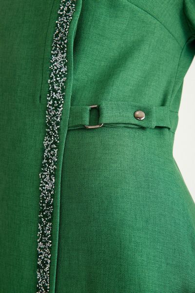 fashionshowcase Tunikakleid Abaya Kleid mit Schmuckdetails günstig online kaufen