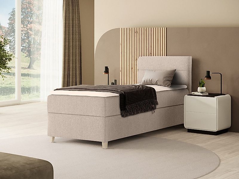 Beautysofa Boxspringbett Velour Bett DONNA MINI günstig online kaufen