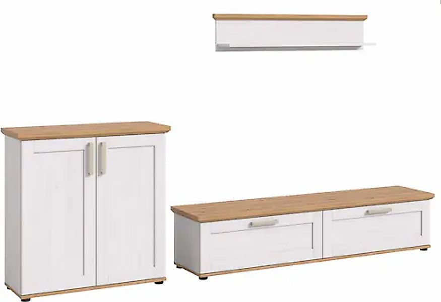 Home affaire Wohnwand »Cosenza«, (Set, 3 St.), Cosenza, Breite: 260 cm, Hig günstig online kaufen