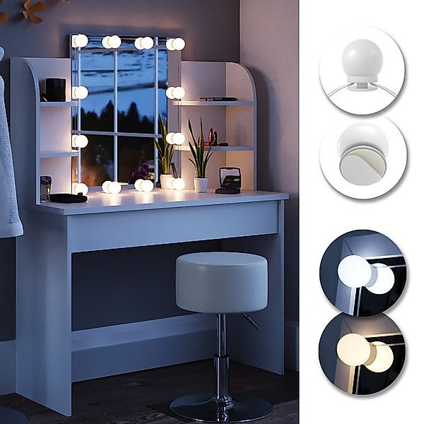 Vicco LED-Lichterkette LED-Beleuchtung FÜR Schminktisch Frisiertisch günstig online kaufen