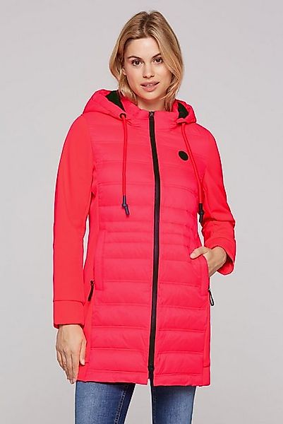 SOCCX Outdoorjacke SOCCX Übergangsjacke im Materialmix in Flashy Red (1-St) günstig online kaufen