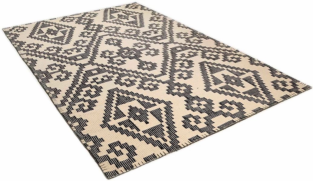 TOM TAILOR HOME Wollteppich "Large Pattern Kelim" rechteckig 6 Höhe reine W günstig online kaufen