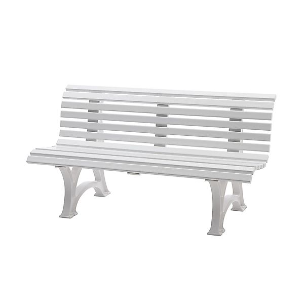 PROREGAL® Gartenbank Gartenbank Jamaika, 3-Sitzer, Weiß, günstig online kaufen