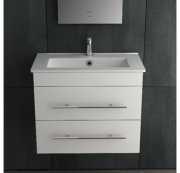 Alpenberger Waschbecken mit Unterschrank 60 cm Breit - Badschrank Badmöbel günstig online kaufen