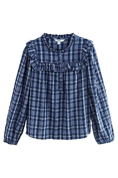Next Langarmbluse Langärmlige Bluse mit Rüschen (1-tlg) günstig online kaufen