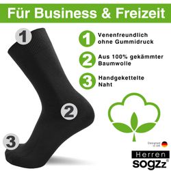sogzz Businesssocken 6-12 Paar 100% Baumwolle günstig online kaufen