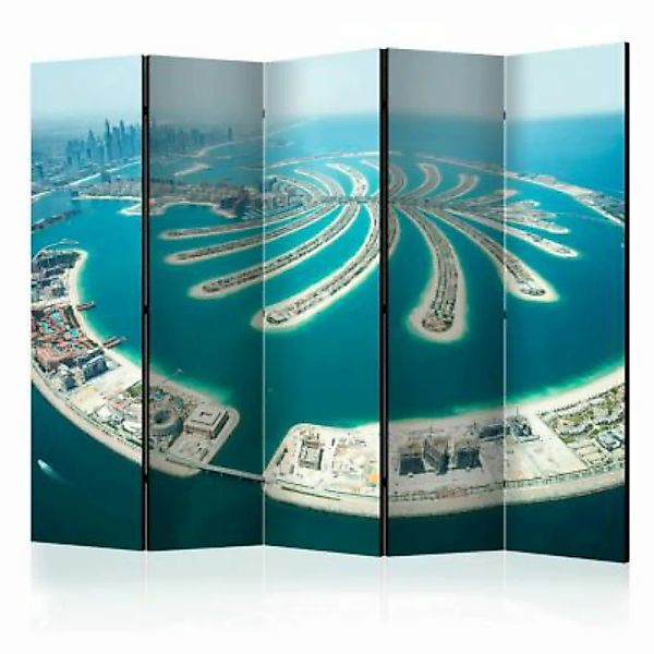 artgeist Paravent Dubai: Palm Island II [Room Dividers] mehrfarbig Gr. 225 günstig online kaufen