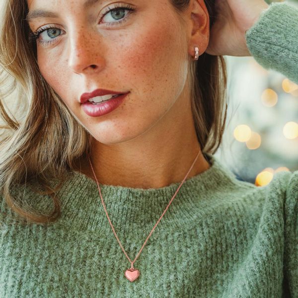 Amoonic Herzkette Halskette Damen Silber 925 günstig online kaufen