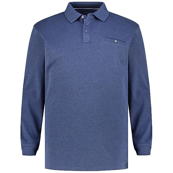 CASA MODA Pflegeleichtes Stretch-Poloshirt Farbe blau Größe: 6XL günstig online kaufen