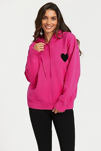 FS Collection Strickpullover Damen Strick-Hoodie Gestrickter Kapuzenpullove günstig online kaufen