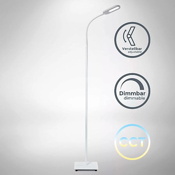 B.K.Licht Stehlampe,1 x LED-Platine 8 Watt, 600lm, Farbtemperatur einstellb günstig online kaufen