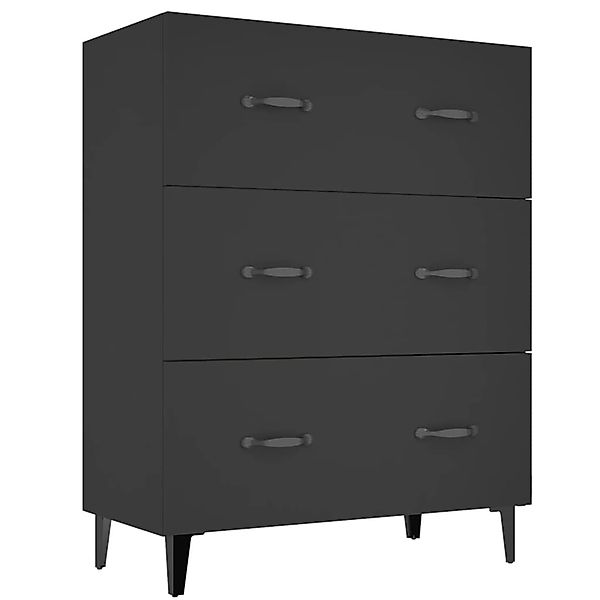 vidaXL Sideboard Schwarz 69,5x34x90 cm Holzwerkstoff 812160 günstig online kaufen