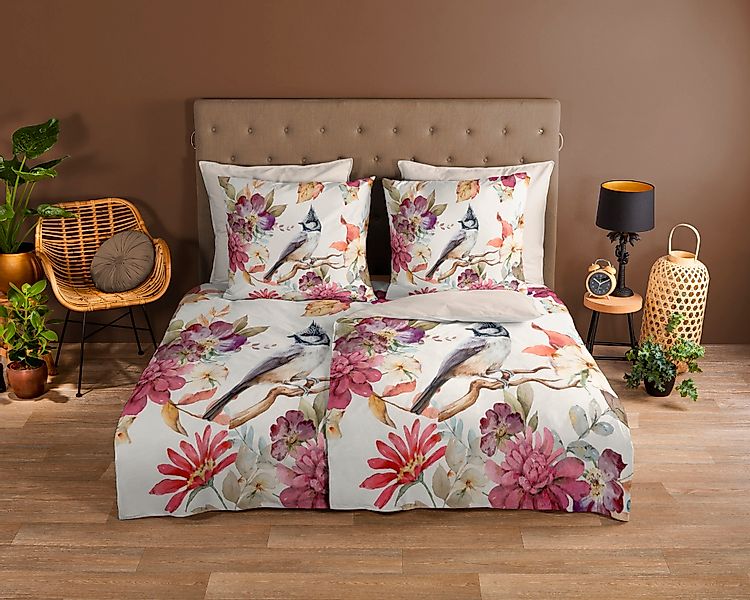 good morning Wendebettwäsche »Inga« 3 Stk. tlg. 100% Baumwolle, 135x200, Re günstig online kaufen