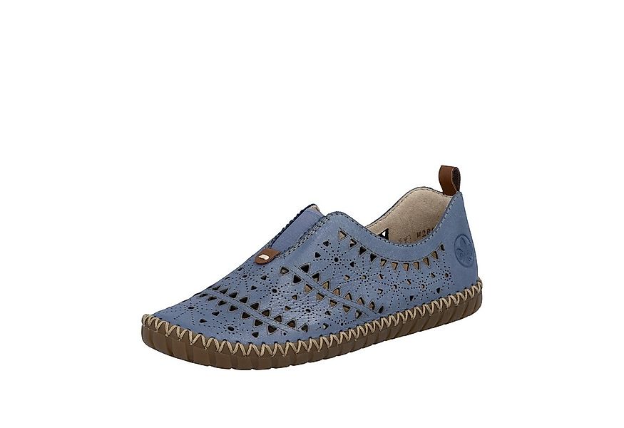 Rieker Slipper Schlupfschuh, Halbschuh, Urlaubsschuh mit Perforation günstig online kaufen