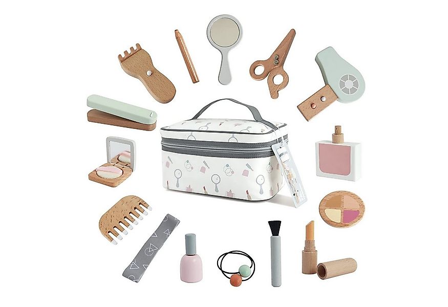 CLTYQ Spielzeug-Frisierkoffer Holzschminke Spielset Set,Kinderschminke für günstig online kaufen