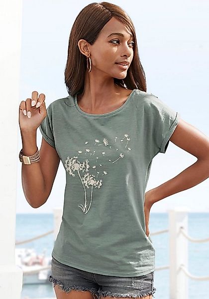 Vivance T-Shirt mit Frontdruck "Pusteblume" aus weicher Baumwoll-Qualität günstig online kaufen