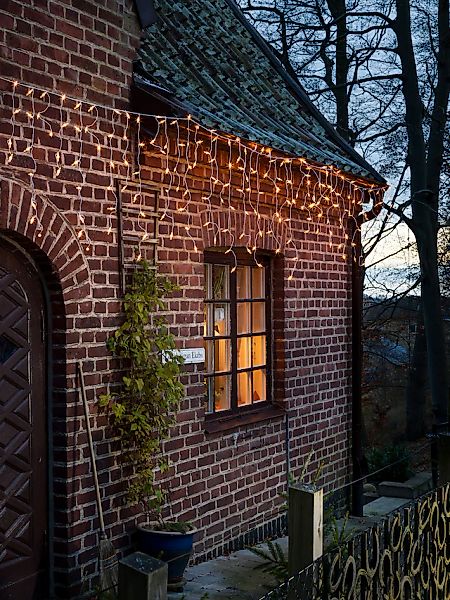 KONSTSMIDE LED-Lichtervorhang »Weihnachtsdeko aussen«, 200 St.-flammig, LED günstig online kaufen