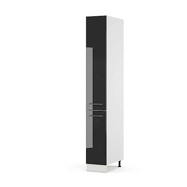 Vicco Badschrank Fame-Line Anthrazit Hochglanz/Weiß 30 x 207 cm günstig online kaufen