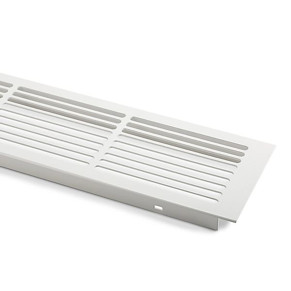 SOTECH Lüftungsgitter Schlitzlochung Aluminium 500 x 86 mm Weiß Lackiert günstig online kaufen