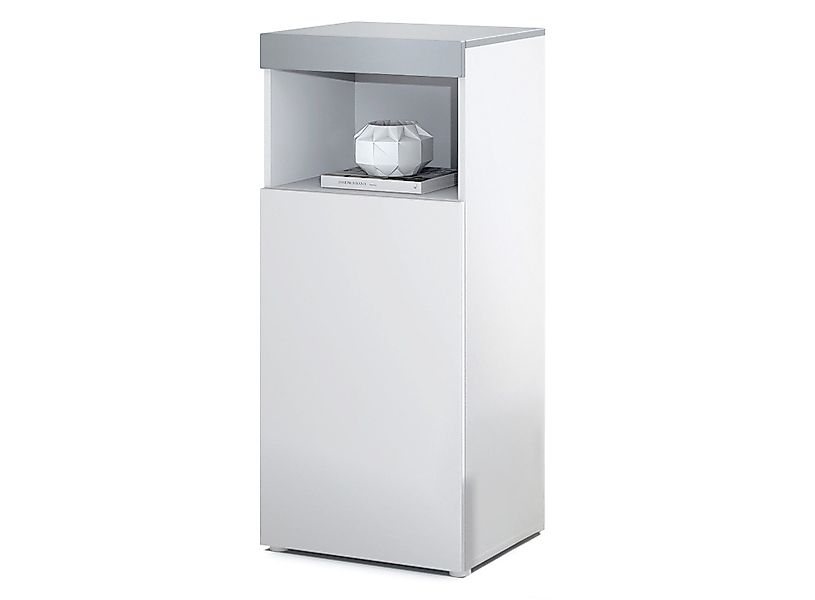 Vladon Standvitrine Pure (Vitrine, Korpus, Hellgrau günstig online kaufen