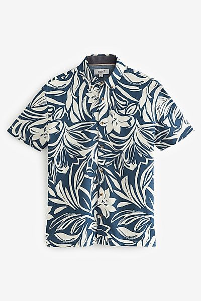 Next Kurzarmhemd Kurzärmeliges Hemd mit Blumenmuster günstig online kaufen