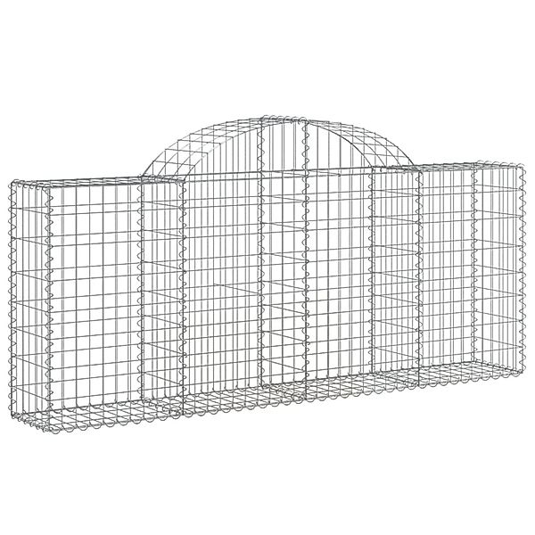 vidaXL Gabionen mit Hochbogen 25 Stk 200x30x80/100cm Eisen 1668691 günstig online kaufen
