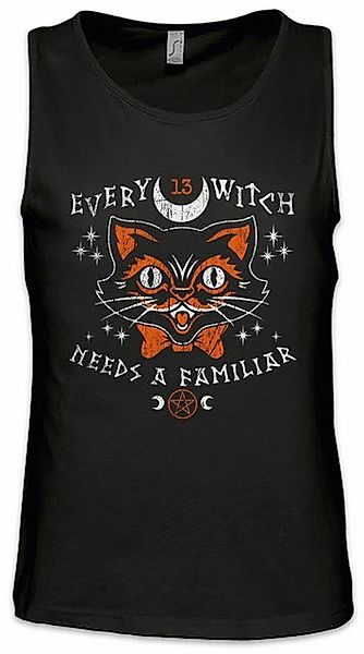 Urban Backwoods Tanktop Every Witch Ärmelloses T-Shirt Black Cat Katze Magi günstig online kaufen