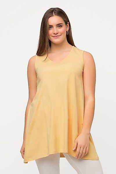 Ulla Popken Longshirt Longtop Naturfärbung A-Linie günstig online kaufen