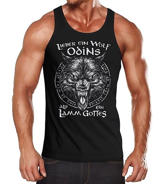 Neverless Tanktop Herren Tank-Top Lieber ein Wolf Odins als ein Lamm Gottes günstig online kaufen