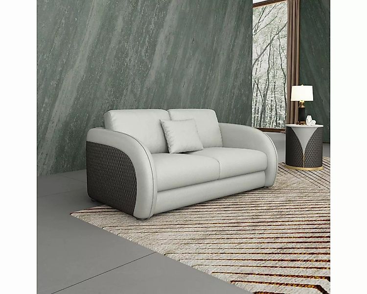 JVmoebel 2-Sitzer, Ledersofa Couch Wohnlandschaft 2 Sitzer Design Modern So günstig online kaufen