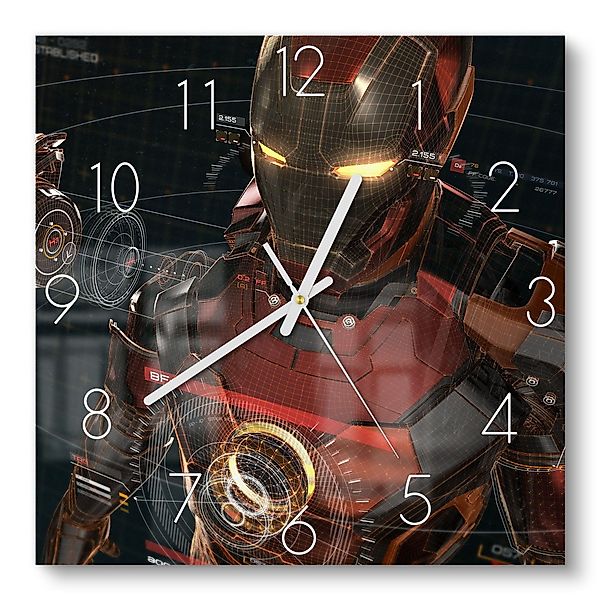 DEQORI Wanduhr 'Legendäre Iron Man Anzug' günstig online kaufen